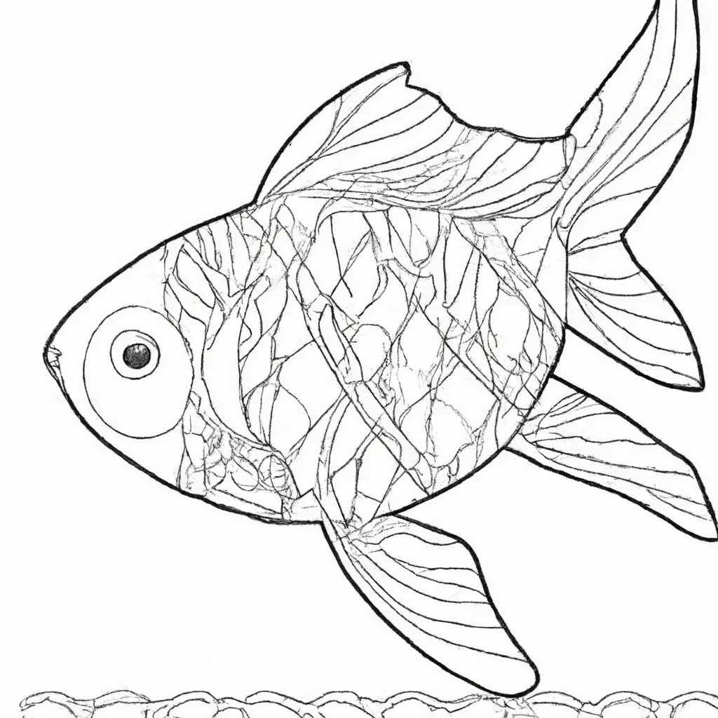 Desenho para criancas de desenho carpa koi aquario arte