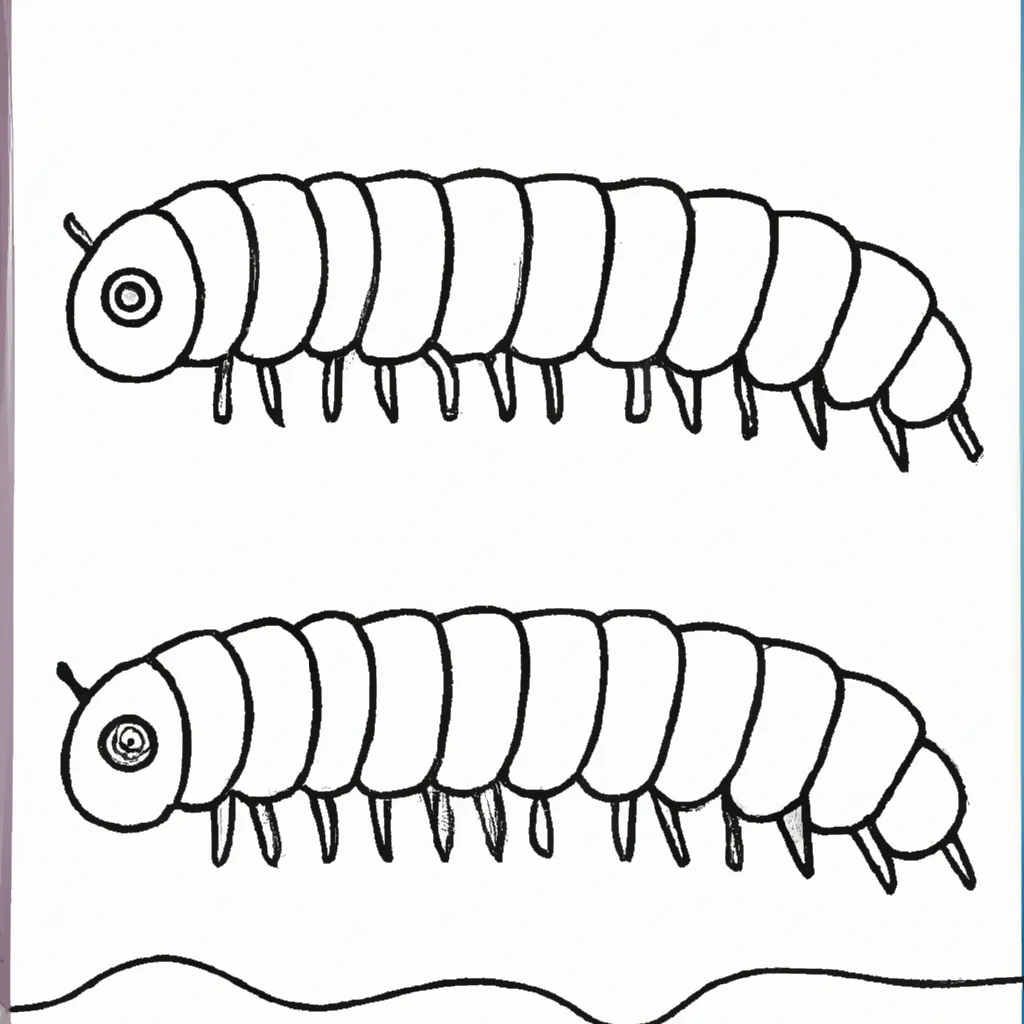 Desenho para criancas de desenho centopeia