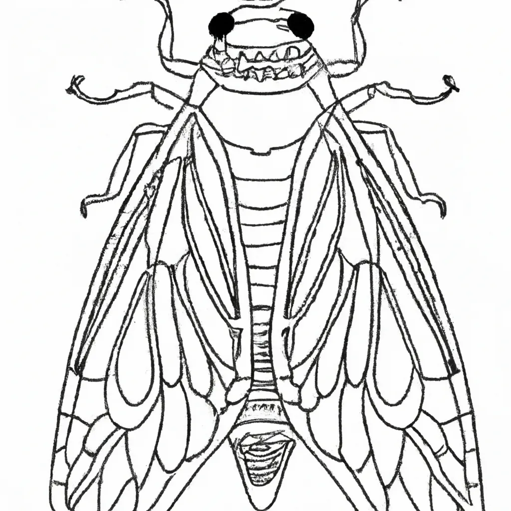 Desenho para criancas de desenho cigarra infantil