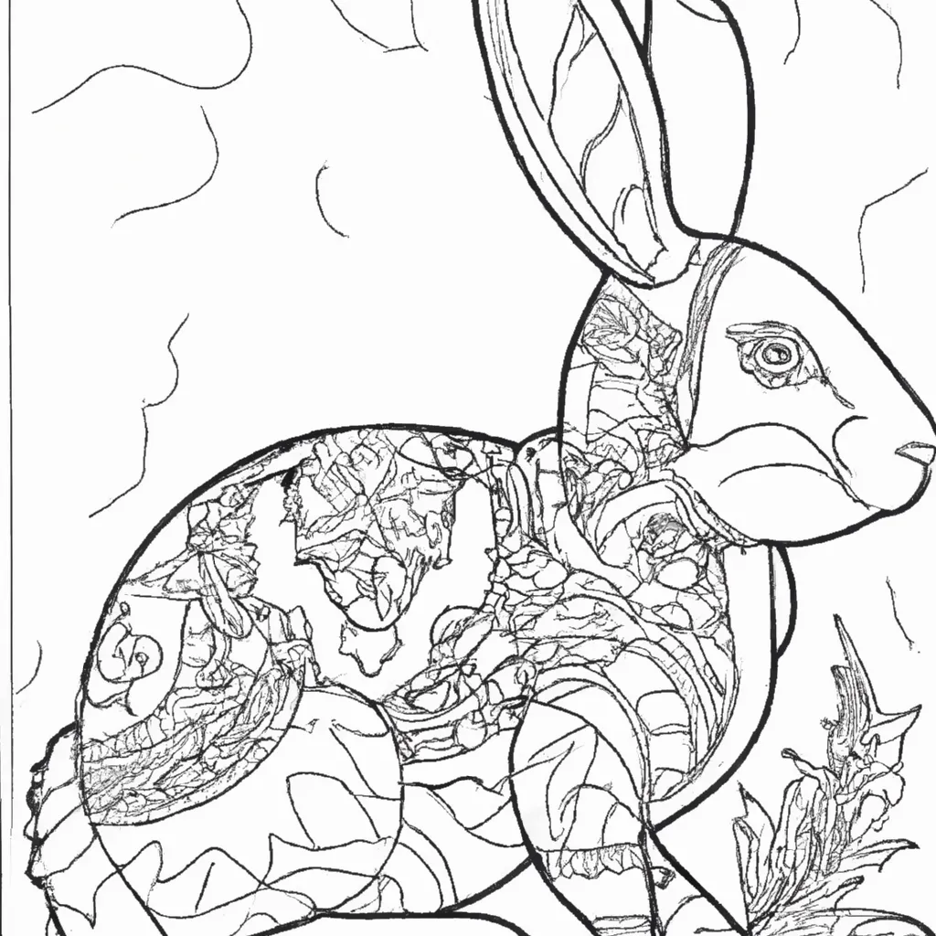 Desenho para criancas de desenho coelho india