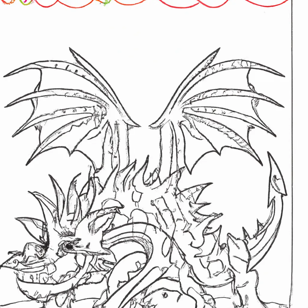 Desenho para criancas de desenho dragao fogo