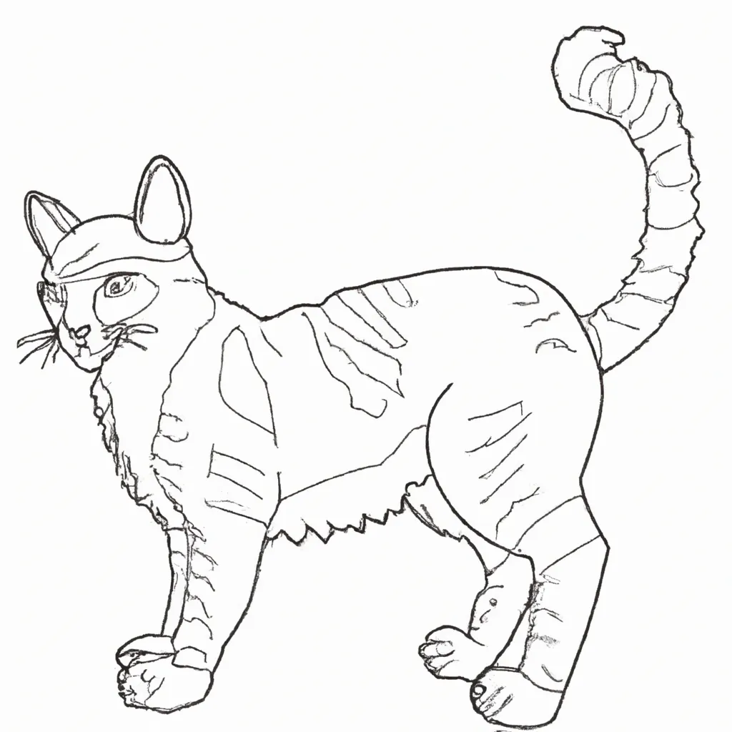 Desenho para criancas de desenho gato campo