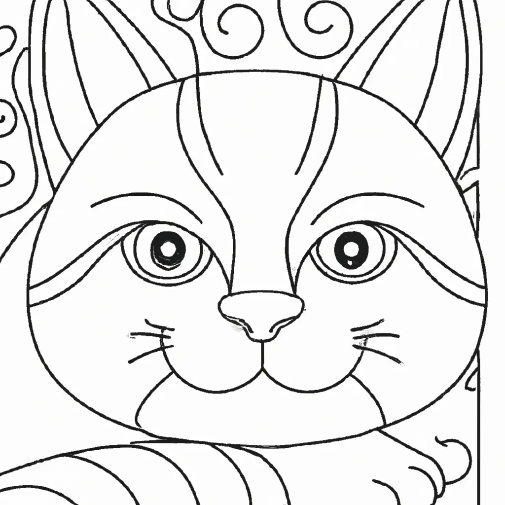 Desenho de Gato-Selvagem para Colorir: Surpreenda-se com o Resultado! Desenho para criancas de desenho gato selvagem