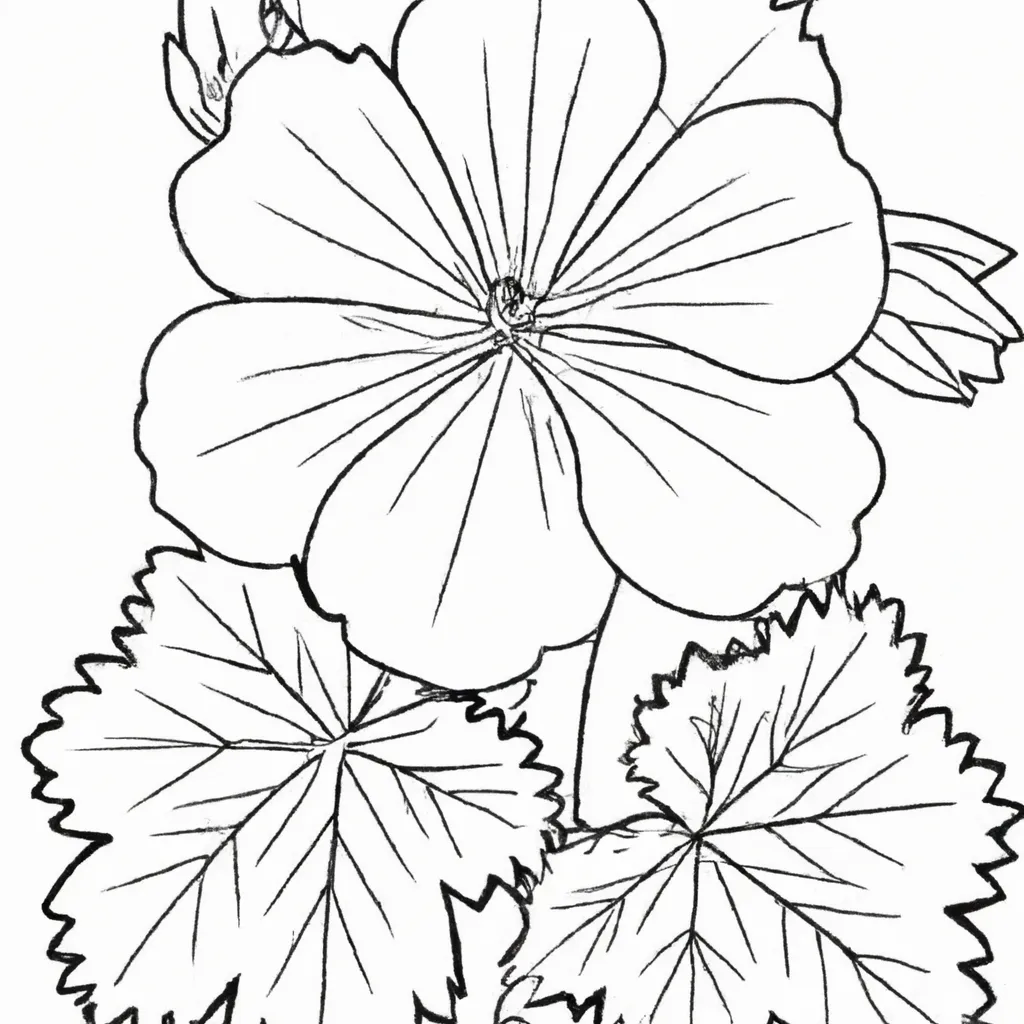 Desenho para criancas de desenho geranio