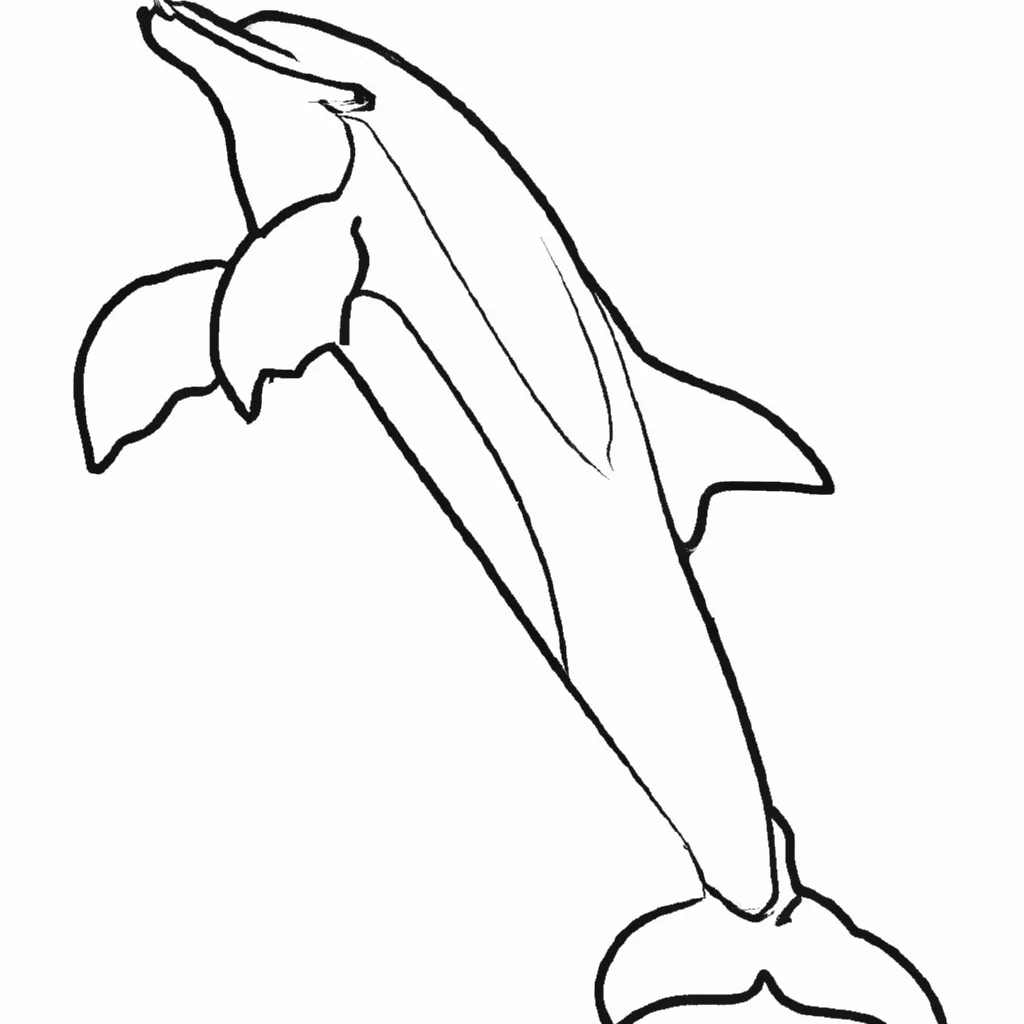 Desenho para criancas de desenho golfinho