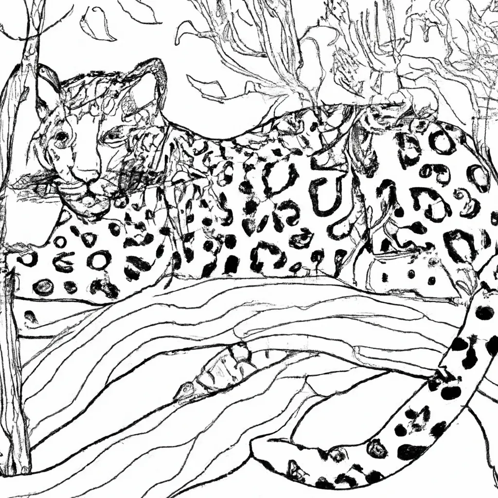 Surpreendente! Desenho de Leopardo para Colorir em Casa! Desenho para criancas de desenho leopardo