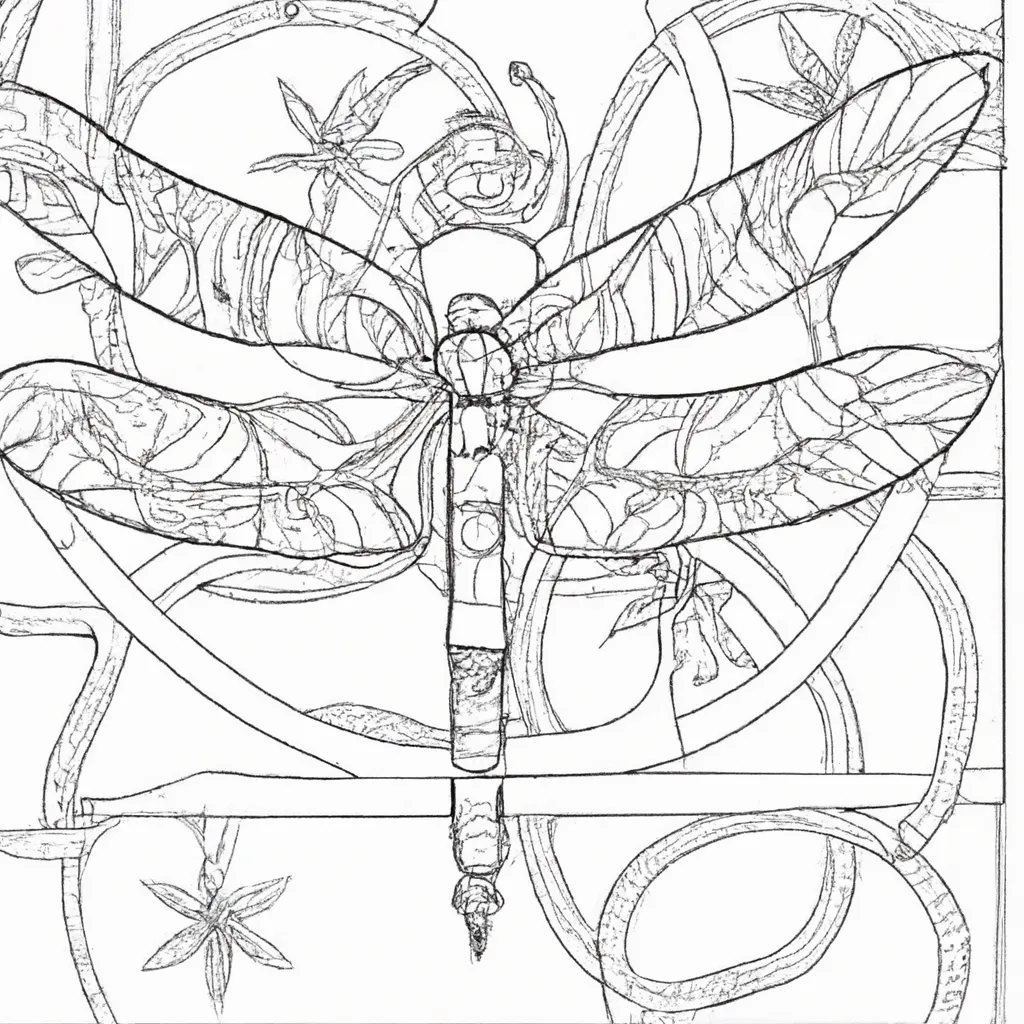 Desenho para criancas de desenho libelula