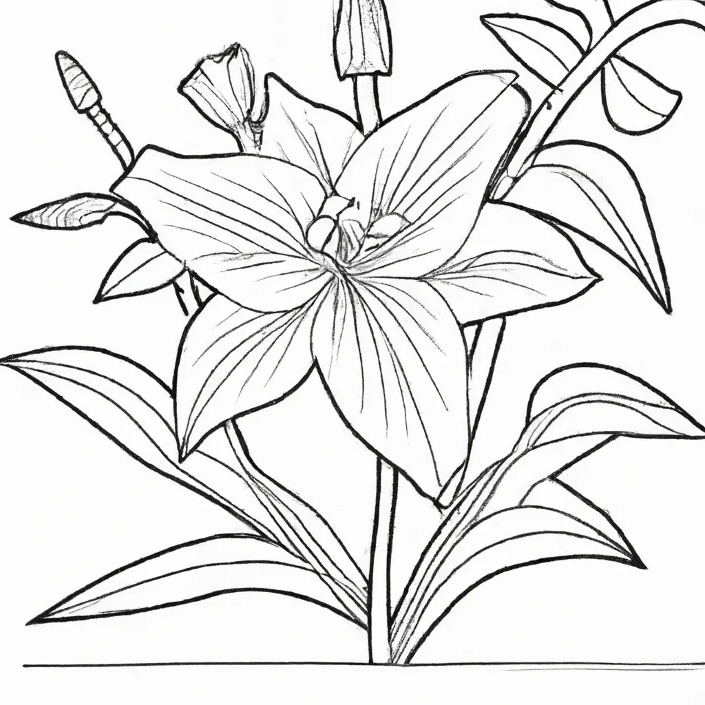 Desenho para criancas de desenho lirio vale