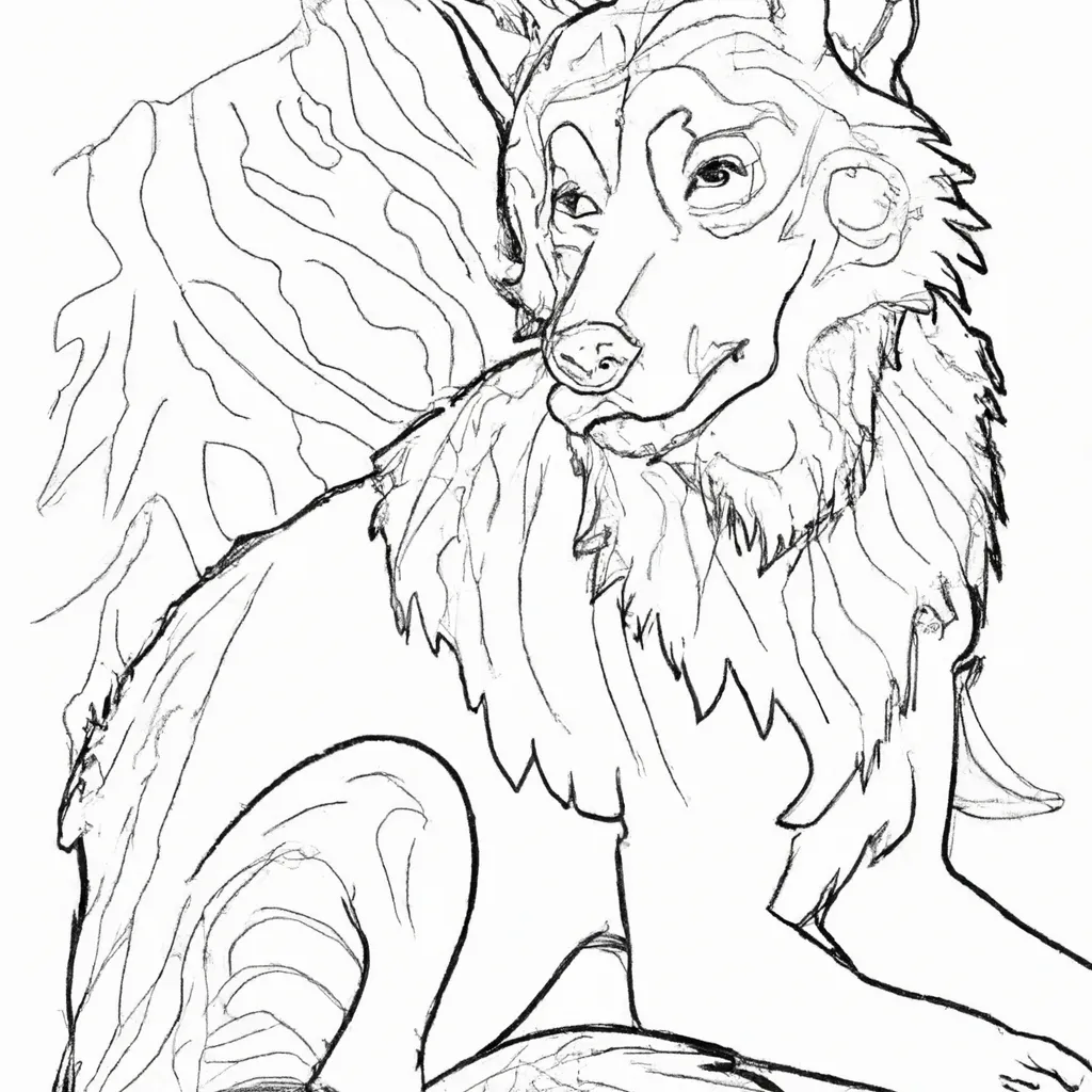 Desenho para criancas de desenho lobo animais selvagem fofos