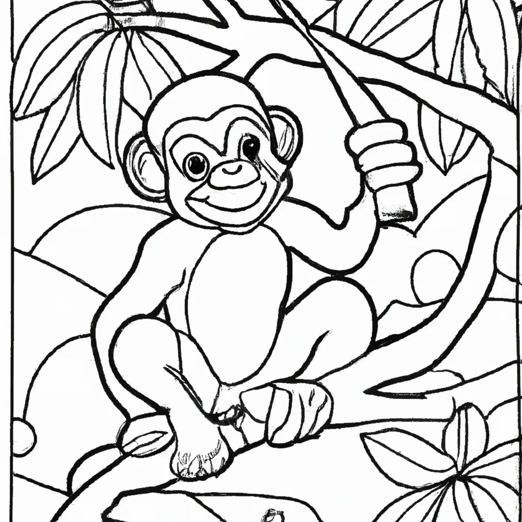 Desenho para criancas de desenho macaco