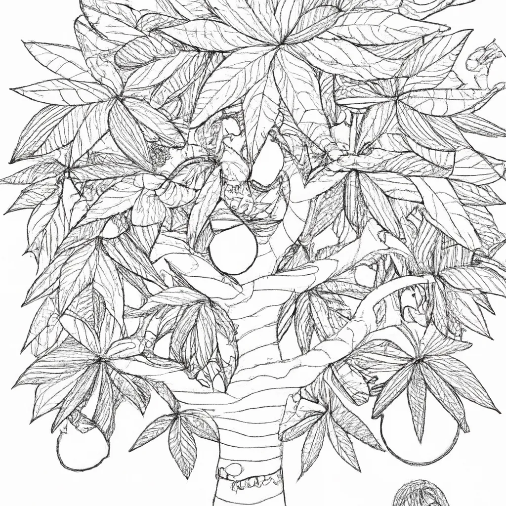 Desenho para criancas de desenho manga arvore