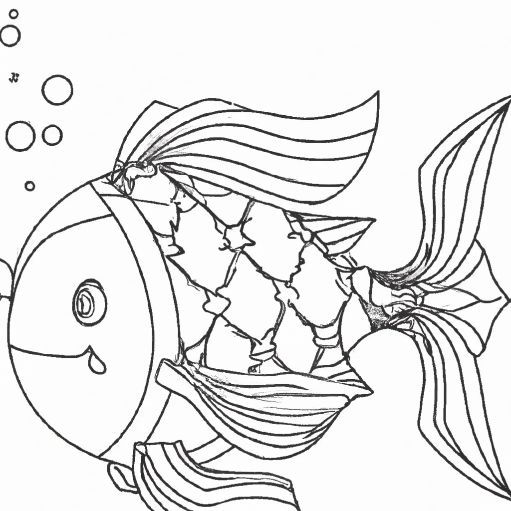 Desenho para criancas de desenho peixe balao
