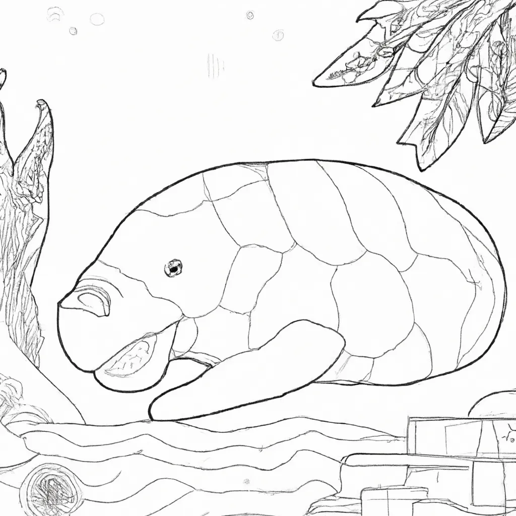 Desenho para criancas de desenho peixe boi