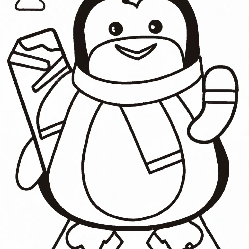 Desenho para criancas de desenho pinguim