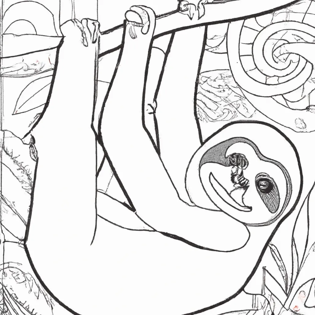 Desenho para criancas de desenho preguica