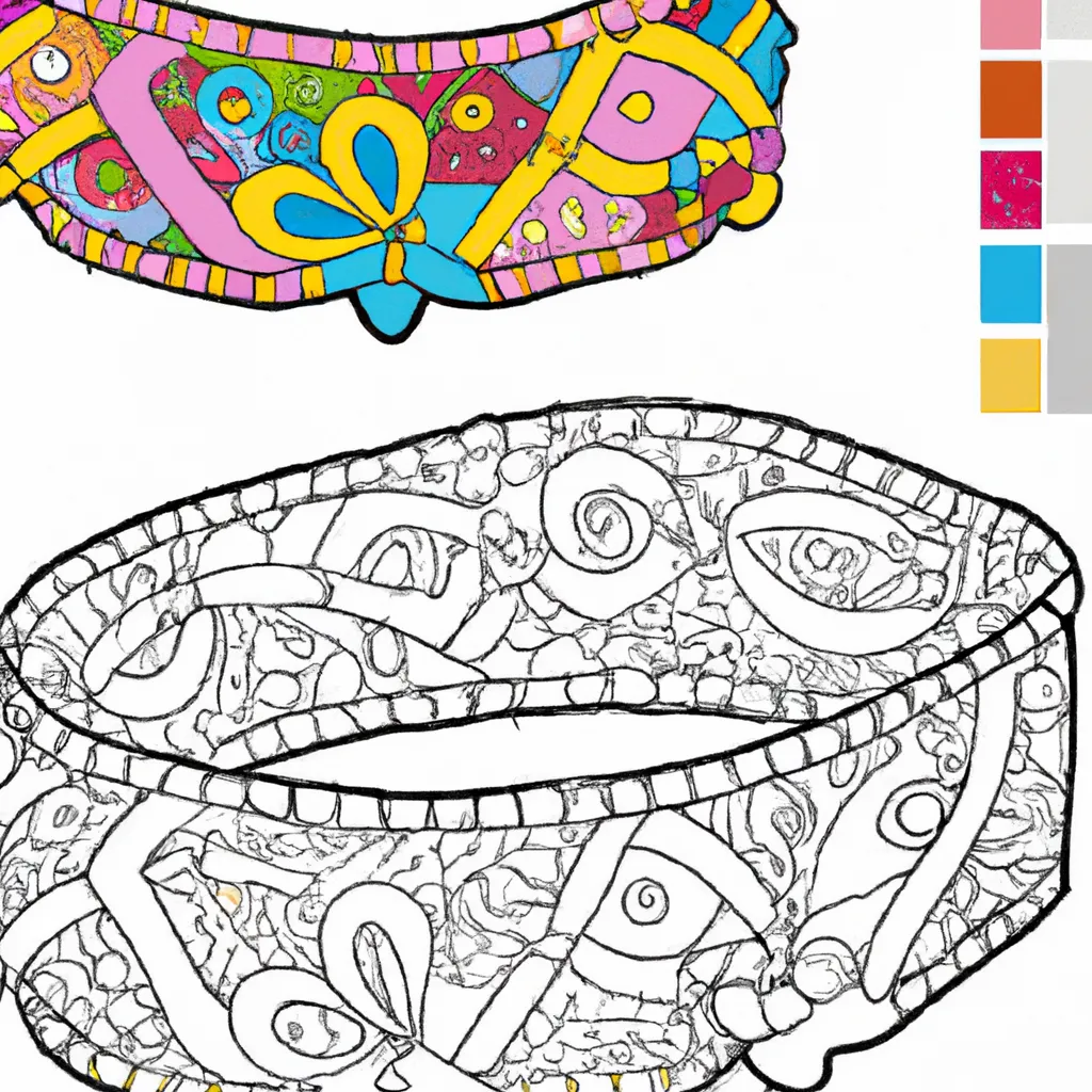 Desenho para criancas de desenho pulseira feita em casa