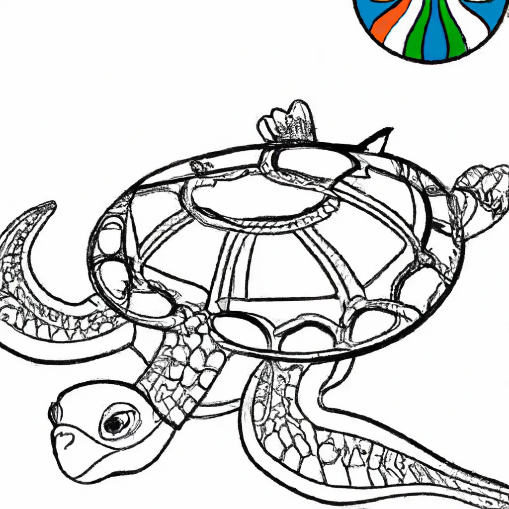 Desenho para criancas de desenho tartaruga agua doce
