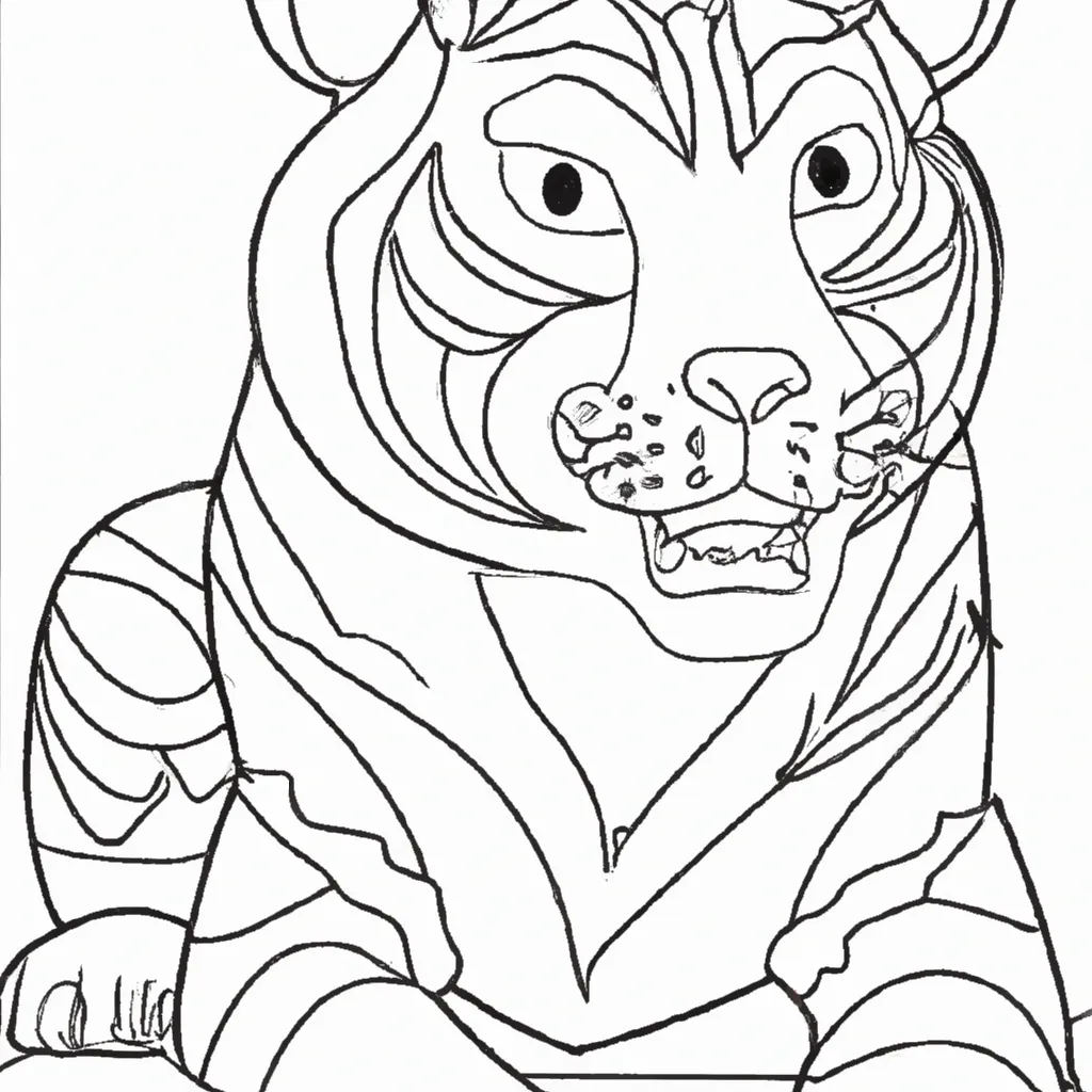 Desenho para criancas de desenho tigre