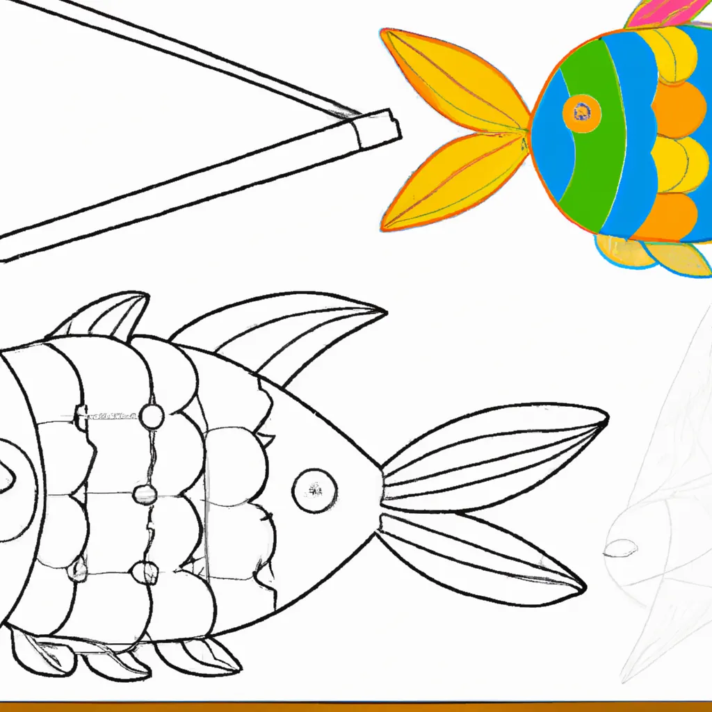 Desenho para criancas de desenho vara pescar