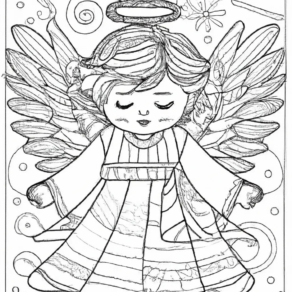 Desenho para criancas de desenhos anjo