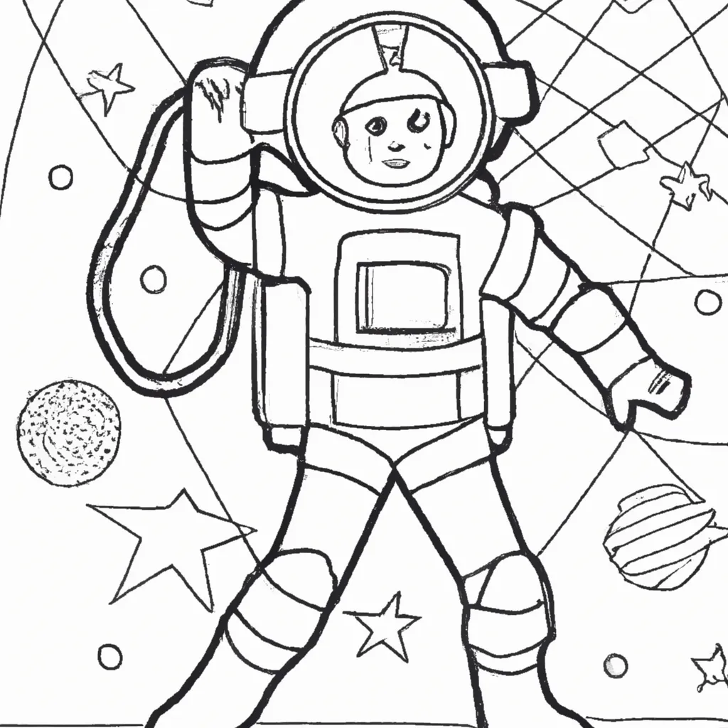 Desenho para criancas de desenhos astronauta