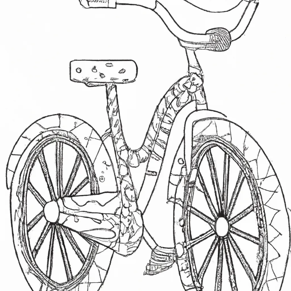 Desenho para criancas de desenhos bicicleta
