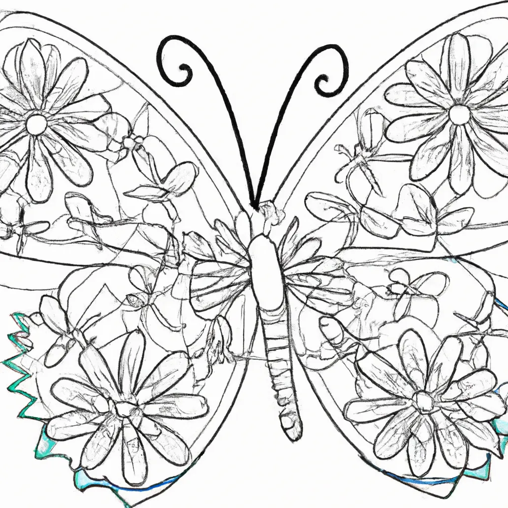 Desenho para criancas de desenhos borboletas jardim