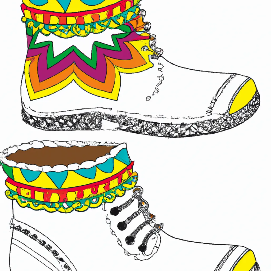 Desenho para criancas de desenhos botas coloridas