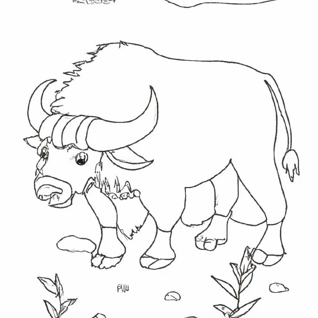 Desenho para criancas de desenhos bufalo