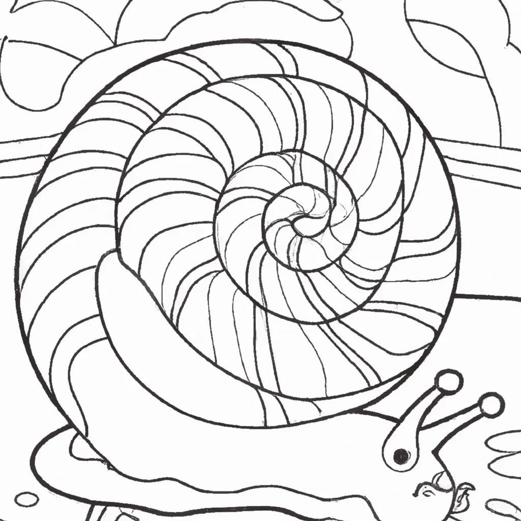 Desenho para criancas de desenhos caracol