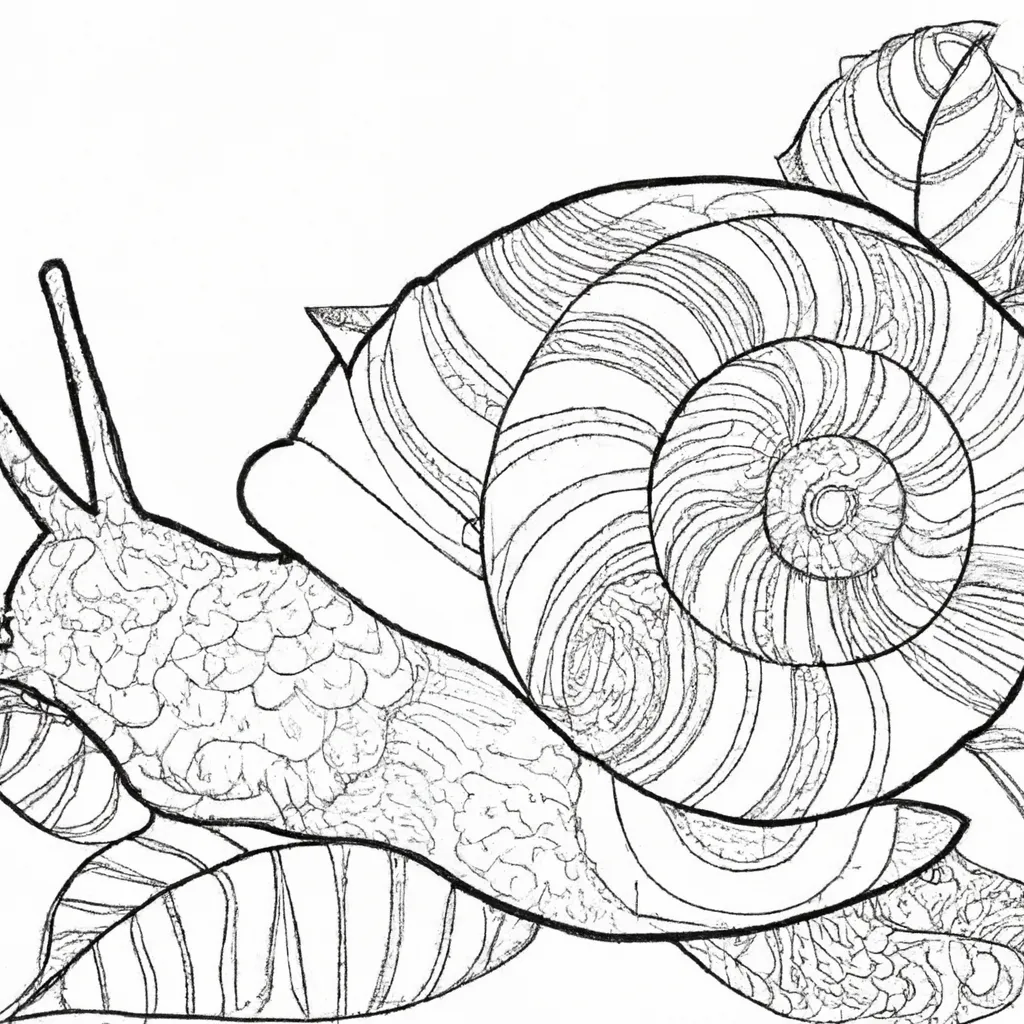Desenho para criancas de desenhos caramujo artisticos fofos