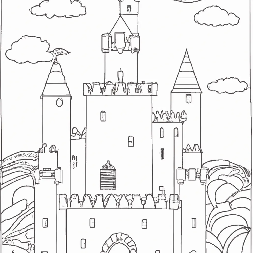Desenho para criancas de desenhos castelo