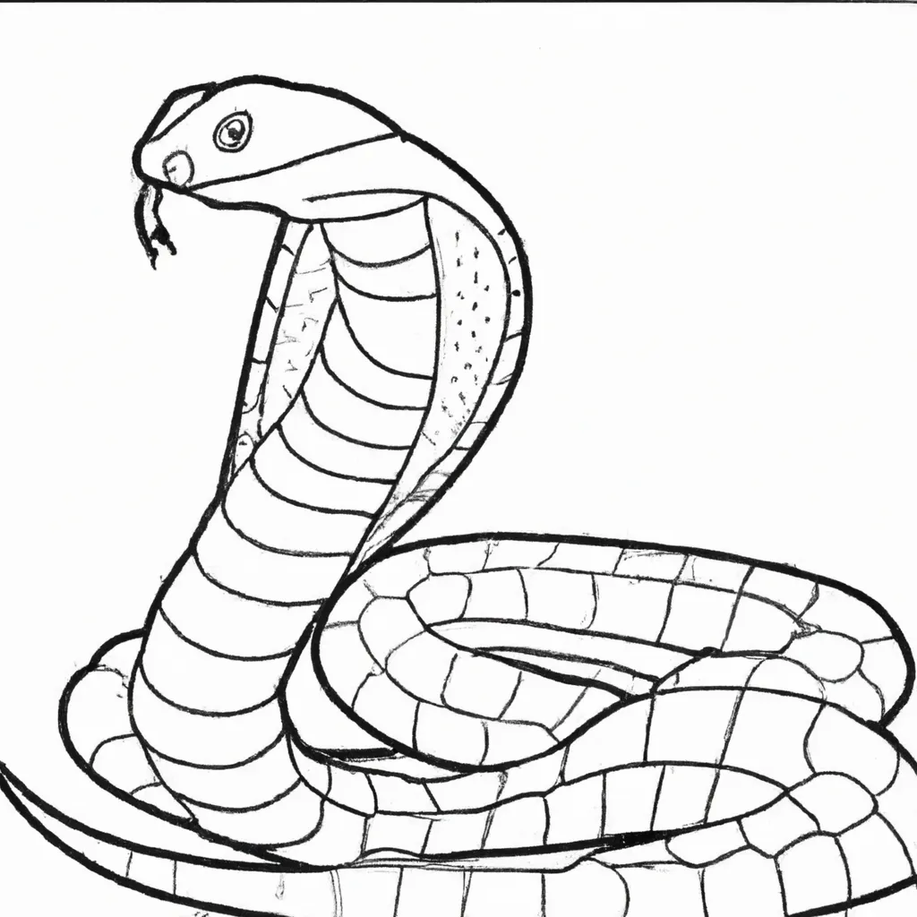 Surpreenda-se! Encontre Aqui O Desenho De Cobra Mais Incrível Para Colorir!