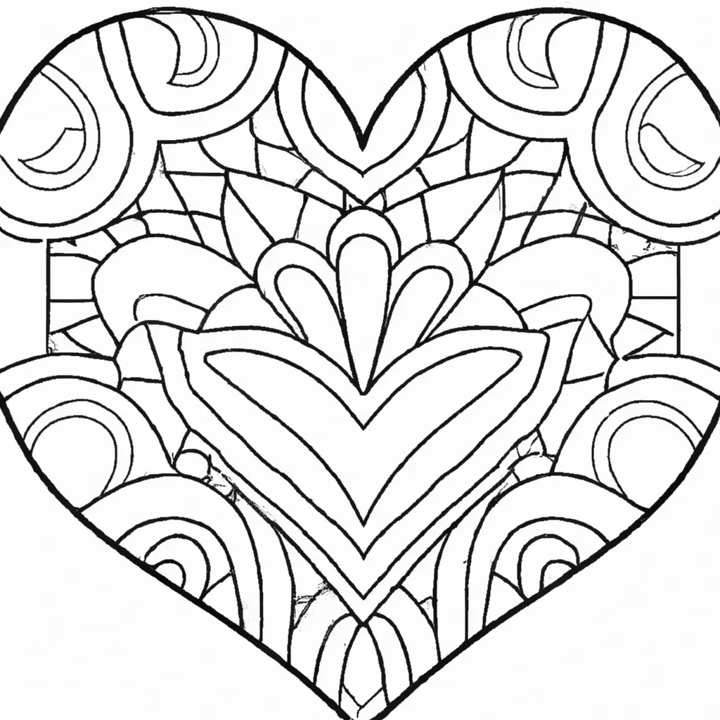 Desenho para criancas de desenhos coracao