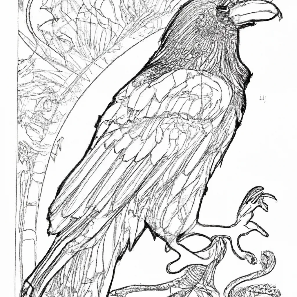 Desenho para criancas de desenhos corvo