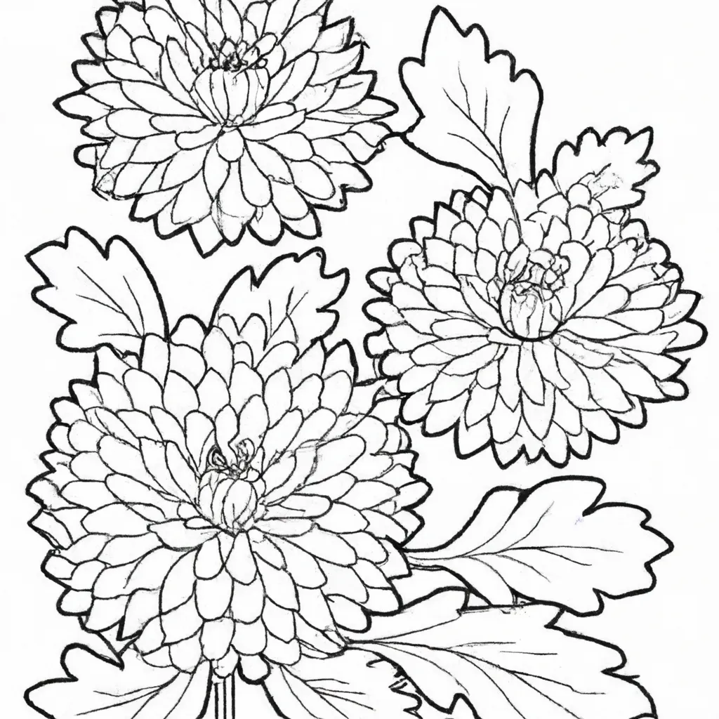 Desenho para criancas de desenhos crisantemo