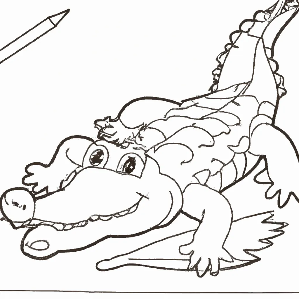 Desenho para criancas de desenhos crocodilo