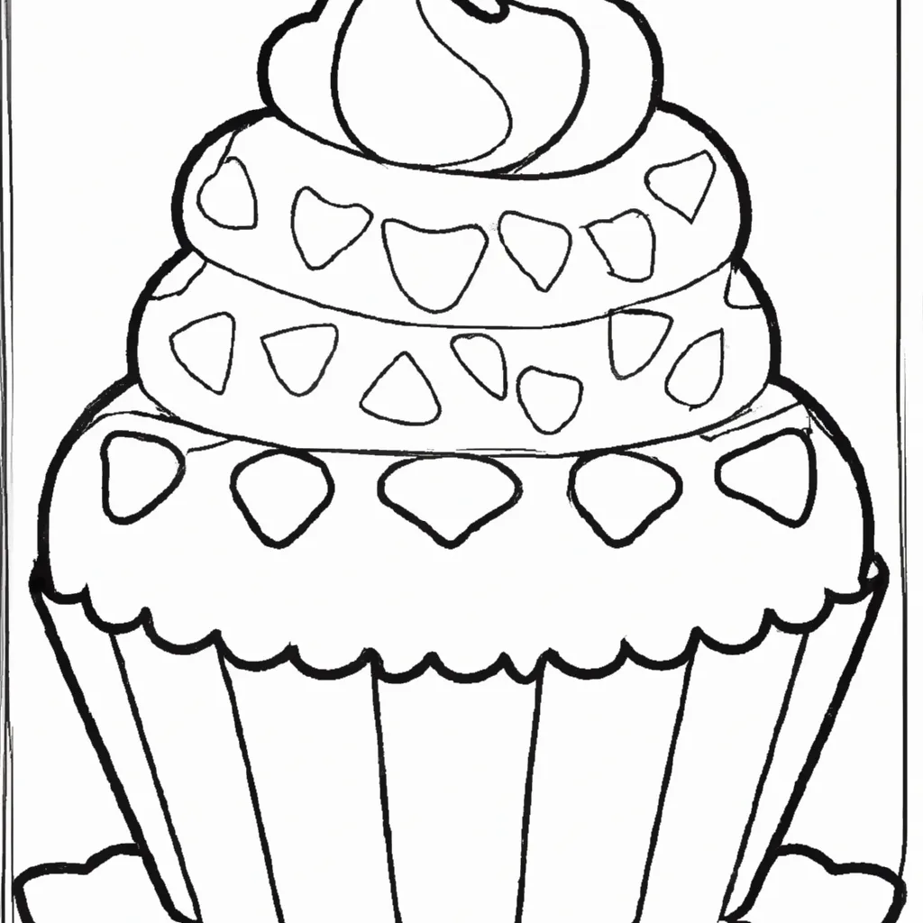 Desenho para criancas de desenhos cupcake doces delicias arte