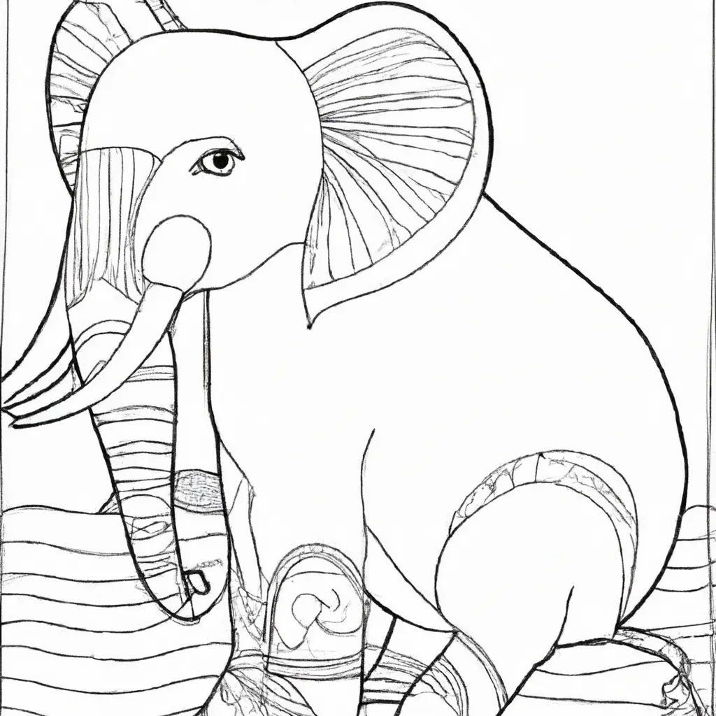Desenho para criancas de desenhos elefante arte infantil