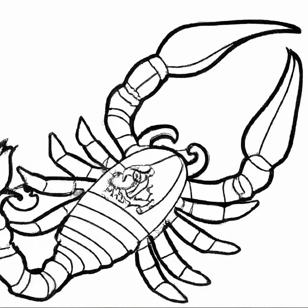 Desenho para criancas de desenhos escorpiao