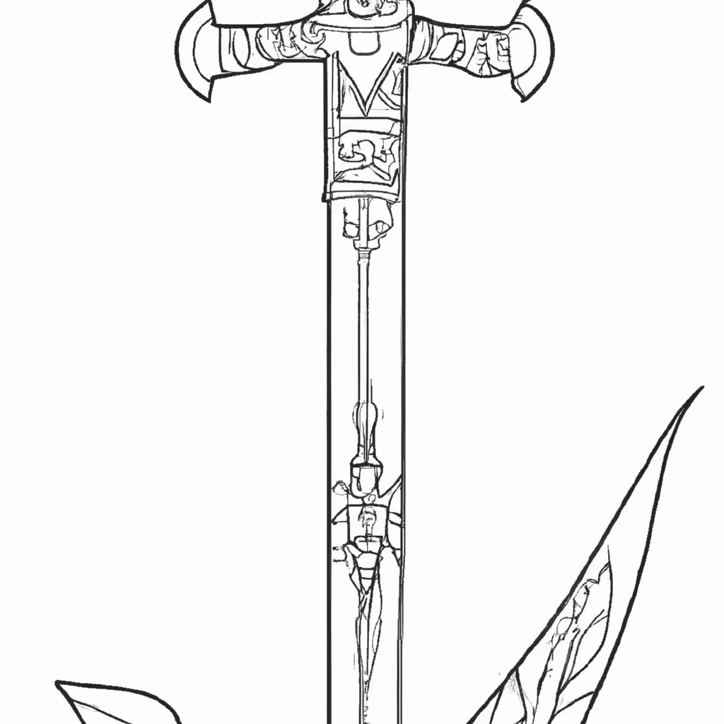 Desenho para criancas de desenhos espada