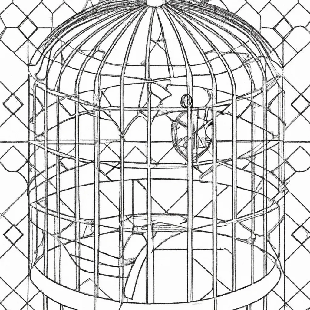 Desenho para criancas de desenhos gaiola arte criativa divertida