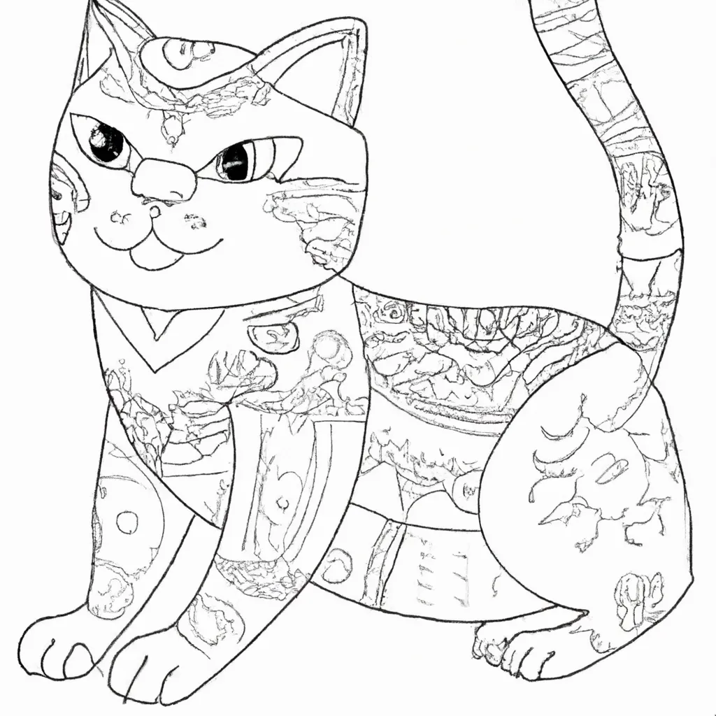 Desenho para criancas de desenhos gato