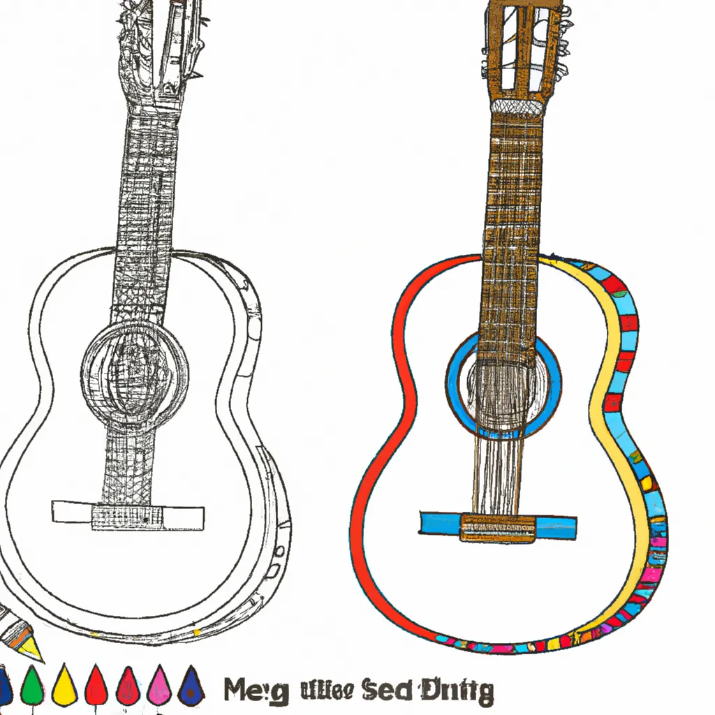 Desenho para criancas de desenhos guitarra