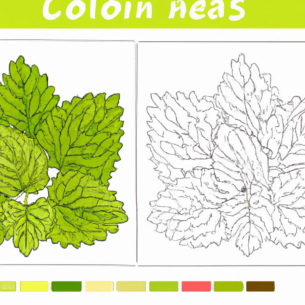 Desenho para criancas de desenhos hortela arte flor verde