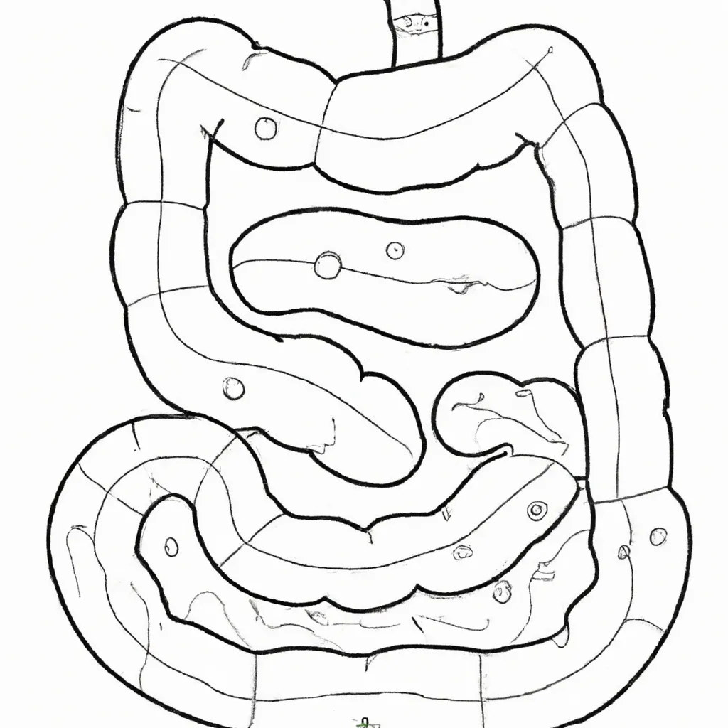 Desenho para criancas de desenhos intestino