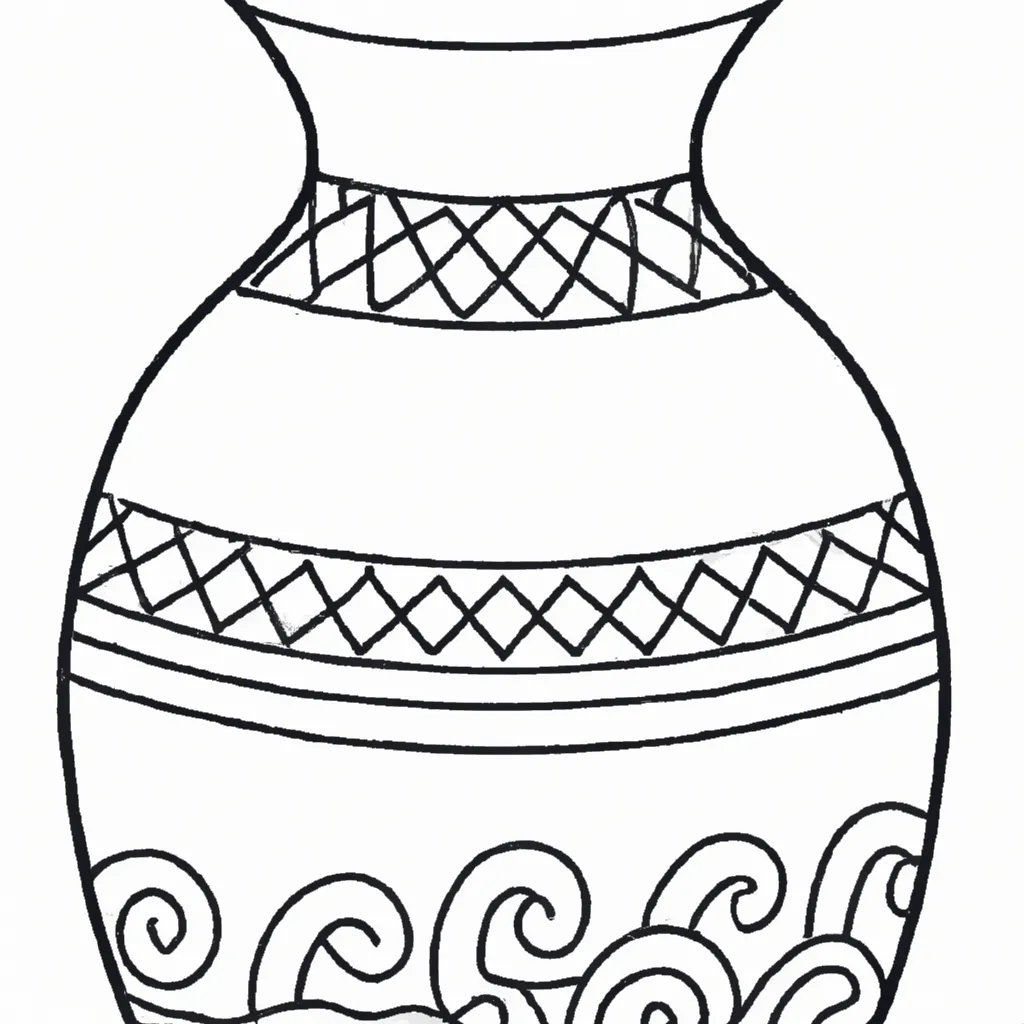 Desenho para criancas de desenhos jarra arte decoracao