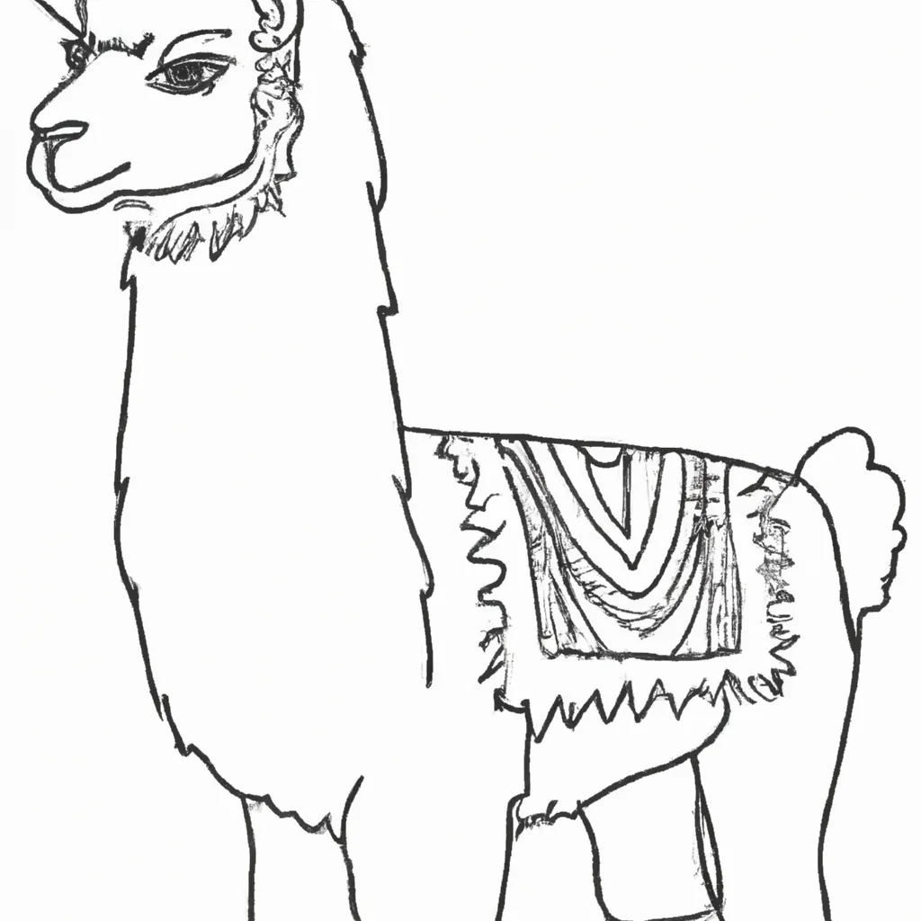 Desenho para criancas de desenhos lhama