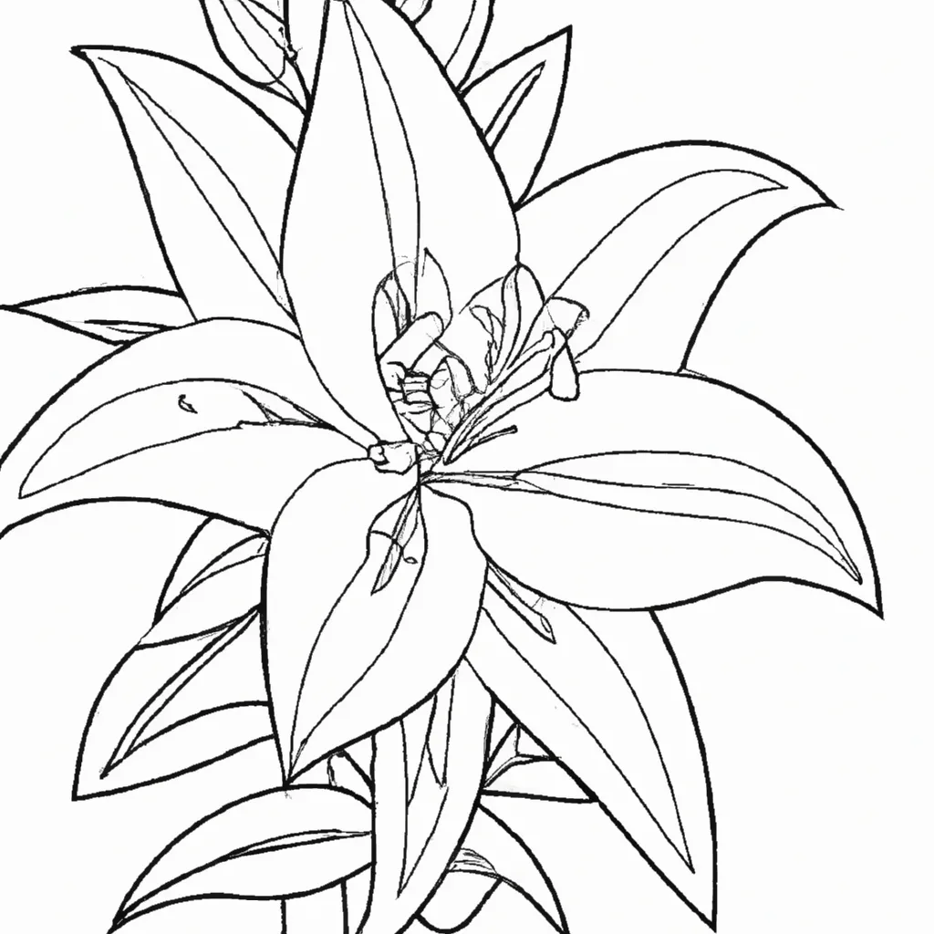 Desenho para criancas de desenhos lirio