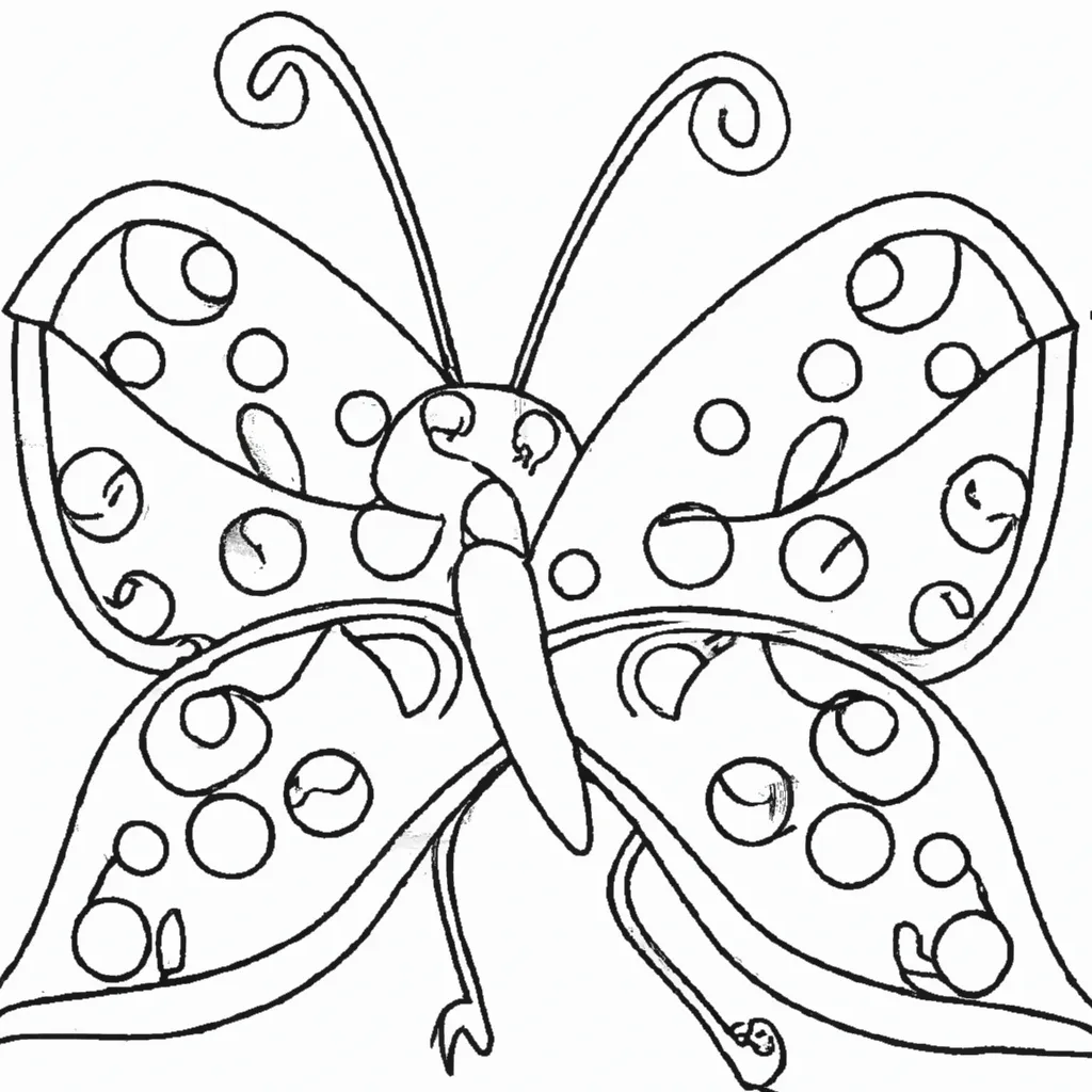 Desenho para criancas de desenhos mariposa